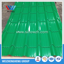 Green color steel tile in different models